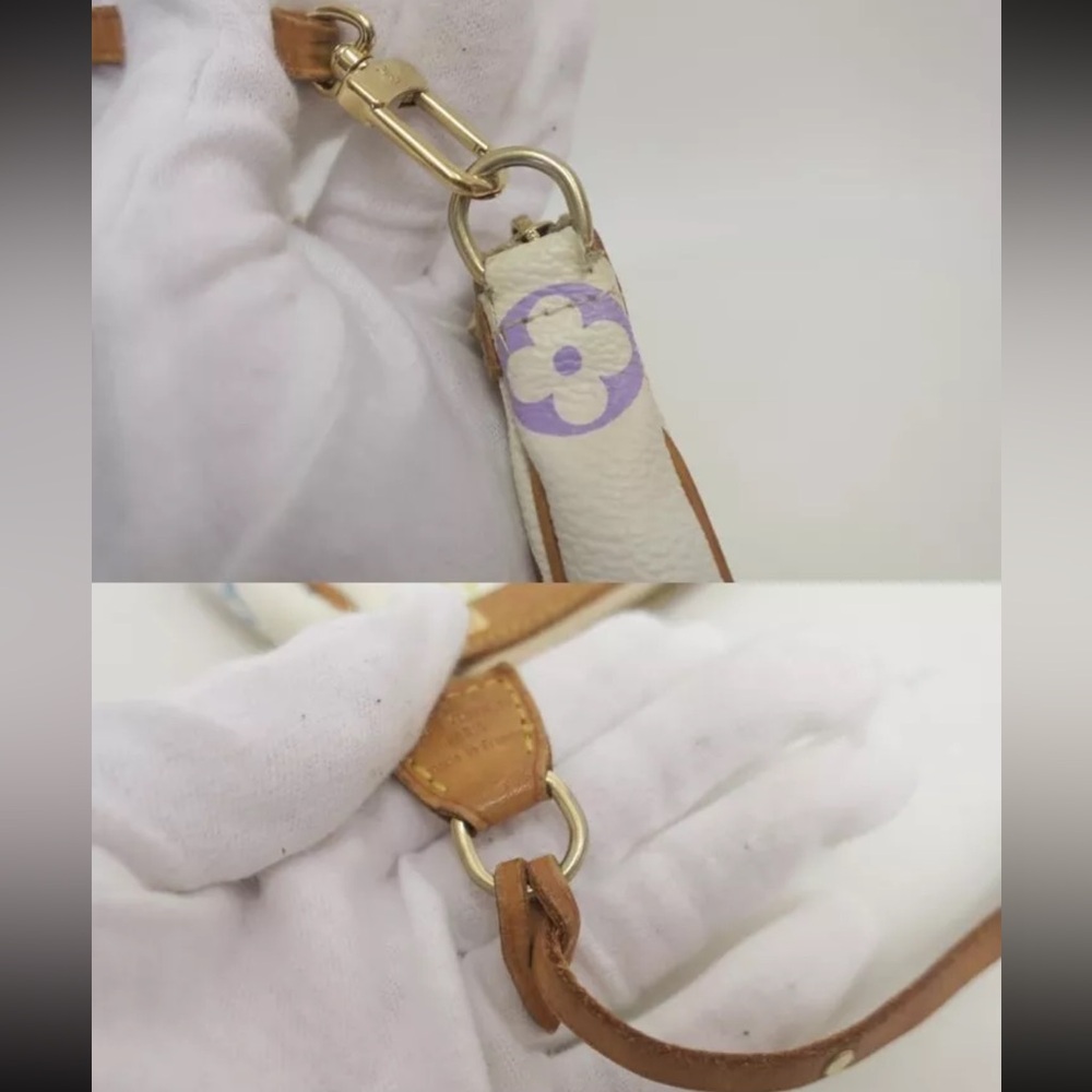 LOUIS VUITTON Murakami Pochette Accessoires Bag White Vintage Y2K RARE - Picture 11 of 16